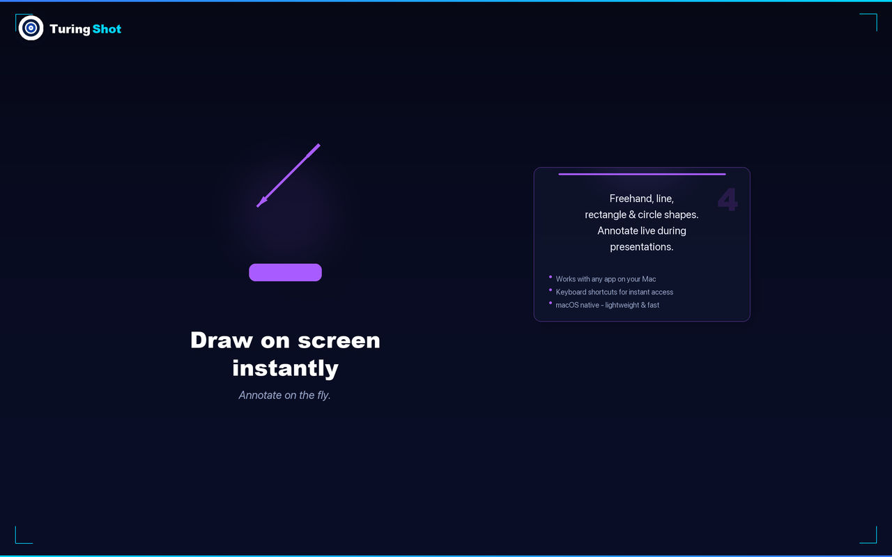 TuringShot drawing with line smoothing
