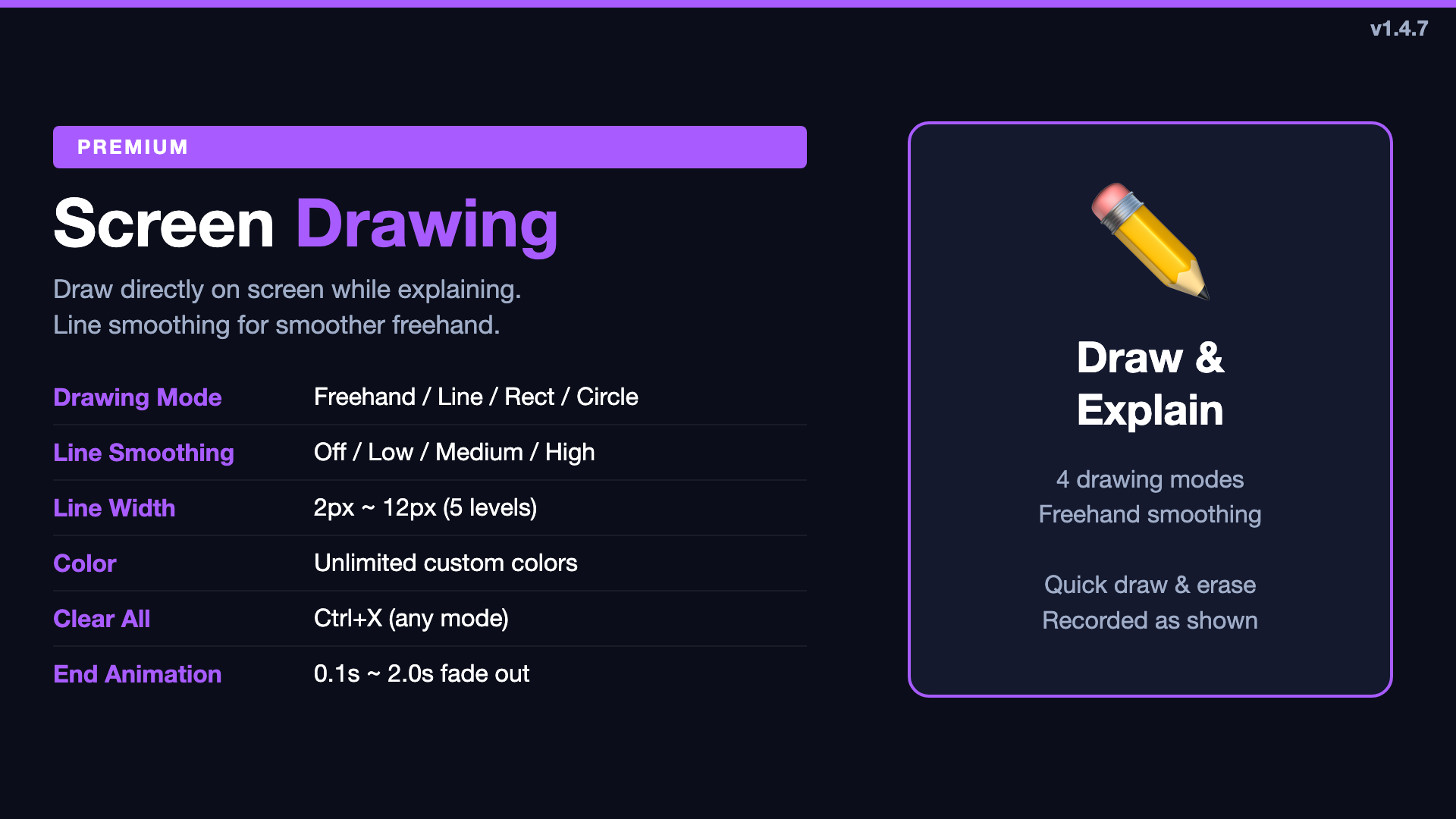 TuringShot Screen Drawing
