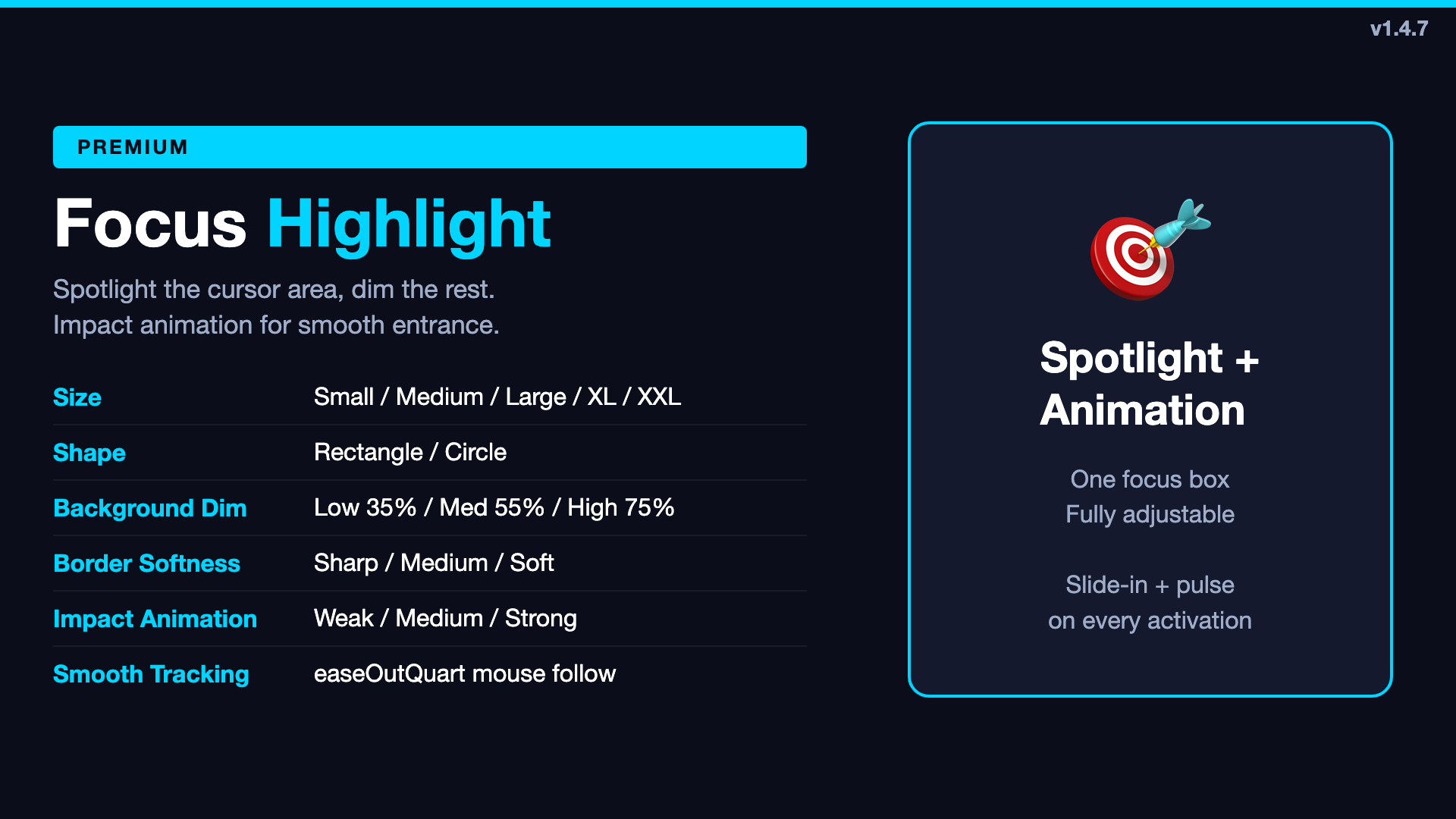 TuringShot Focus Highlight