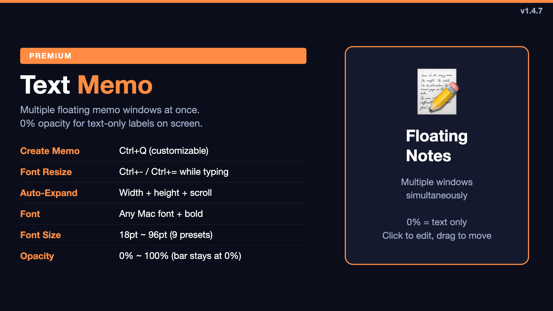 TuringShot Text Memo