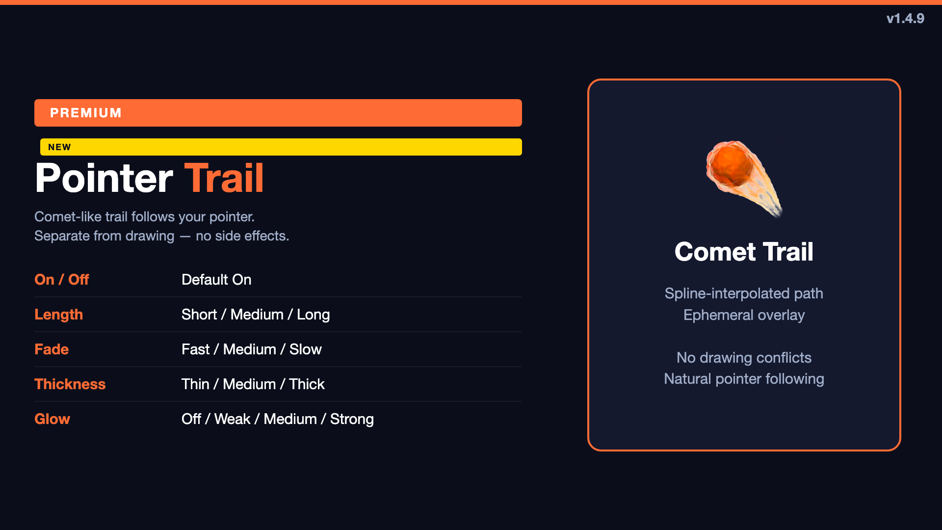 TuringShot Pointer Trail