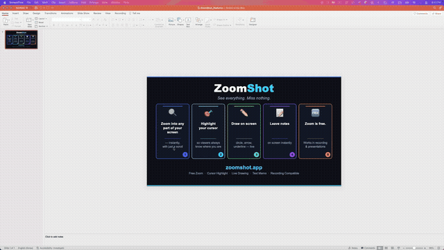 TuringShot in action - zoom, drawing, and focus effects